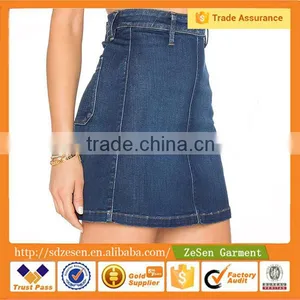 High Quality Cotton and Polyester Unlined Casual Denim Dresses for Women thumbnail-3