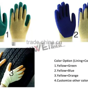 SEEWAY Rubber Coated Cotton Orange Knit Gloves thumbnail-2