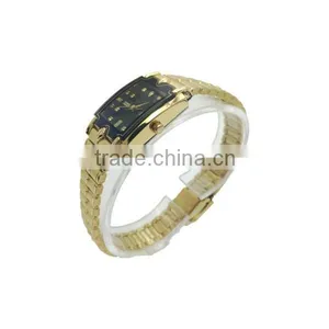 Gold Plated Ladies Fancy Wrist Watches With Stainless Steel Band thumbnail-3