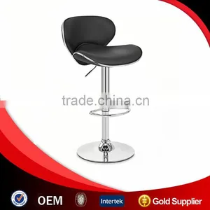 2016 Black Leather Bar Stool thumbnail-1