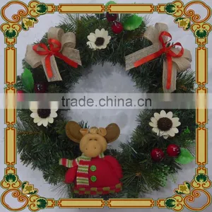 Gold Artificial Pine Needle Wreath/Door Wreath thumbnail-6