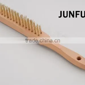 Schima Wooden Handle Brush Brass Wire Superba Brush thumbnail-2