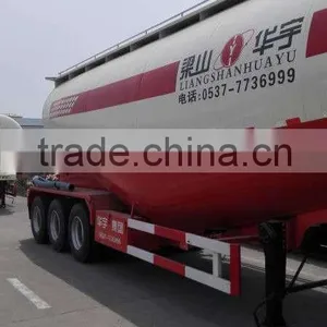 Steel Material 60cbm 3 Axle 50 Tons Bulk Powder Tractor Trailers thumbnail-5