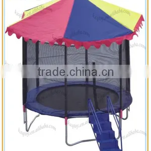 Round Shape Mini Size Outdoor Trampoline With Roof thumbnail-1
