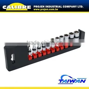 CALIBRE 11pc 1/4 In.Dr SAE Socket Set thumbnail-1