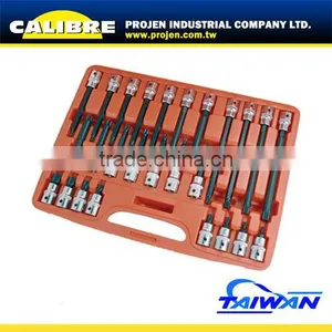 CALIBRE 26PC 1/2"Dr Ribe Profile Bit Set thumbnail-1