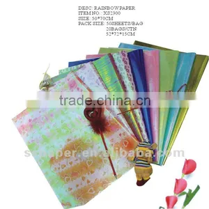 Printable Waterproof Wrapping Rainbow Paper thumbnail-3