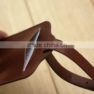 China Cheap Custom Leather Travel Luggage Tag,custom PU Leather Luggage Tag for Trip thumbnail-4
