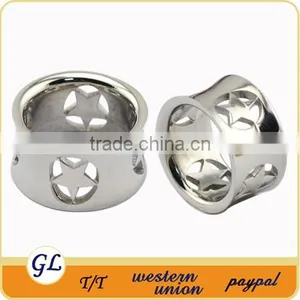 TP01974 Casting Body Piercing Star Flesh Tunnels , Stainless Steel Flesh Tunnel thumbnail-1