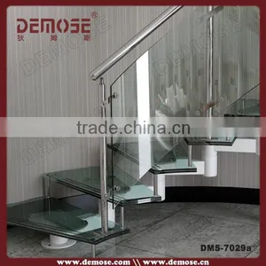 Demose Laminated Glass Stairs for Villa | Building Supplies thumbnail-2