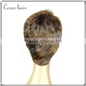 Short Bob Wigs for Black Women High Resistant Japanese Fiber Synthetic Hair Wig F Color Ombre 4/30 thumbnail-5