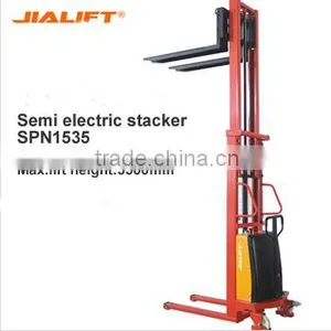 1500kg,3500mm,Semi Electric Stacker SPN 1535 thumbnail-1