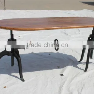 Industrial Crank Dining Table thumbnail-1