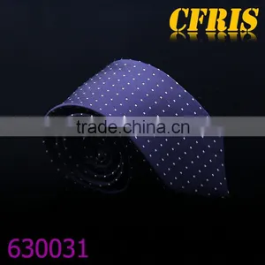 High Quality Classic Design Red/Purple Choose Dot Silk Necktie thumbnail-1