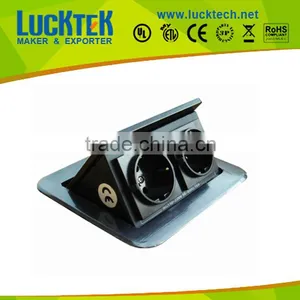 Multi Pop up Desktop Power Socket With Double EU Schuko Power thumbnail-1