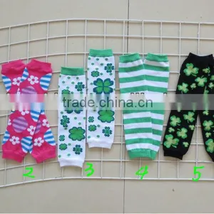 Hot Sale!Saint Patrick's Day Kids Shamrock Leg Warmer,clover Leg Warmer thumbnail-1