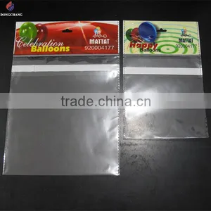 Custom Printed Bopp Header Plastic Bag With Euro Slot and Permanent Tape for Balloon Packaging thumbnail-3