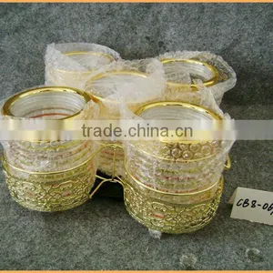 Glass Jars With Shelf thumbnail-1