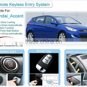 PKE Push Button Start Remote Keyless Starter Car Alarm System for Hyundai Accent thumbnail-1