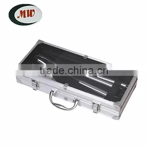 3 Pcs Stainless Steel Barbecue Set,shovel,fork,clamp,aluminium Box thumbnail-3