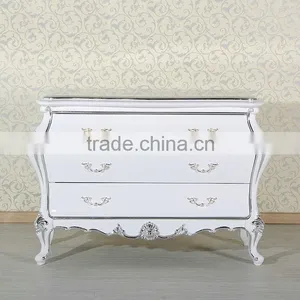 After Neoclassical European Style Antique Bedroom Furniture Sets Bed Bedside Table Wardrobe Dressing Table Chair Commode thumbnail-6