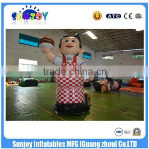 SUNJOY 2016 Hot-selling Inflatable Cartoon Characters Advertisement Cartoon for Restaurant thumbnail-1