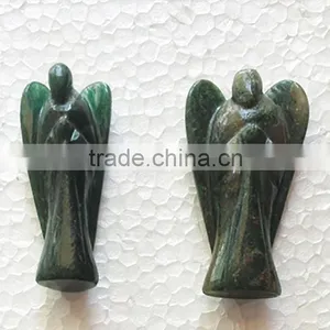 Stunning Green Mica 2INCH Angels | Gemstone Angel Figurine For Sale - Prime Exports thumbnail-1