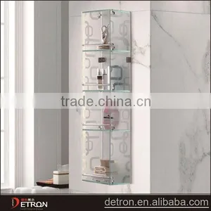 Modern Tempered Glass Shower Room Corner Shelf thumbnail-1