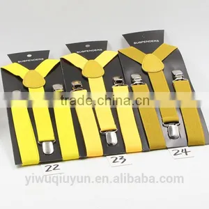 Wholesale Children Braces Boys Y-back Adjustable Suspender Girls Clip-on Kids Suspender Boys Belts Straps 40 Colors 2.5X85CM thumbnail-1