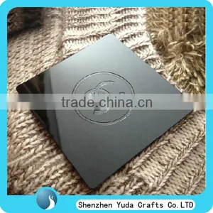 Laser Engraving Logo Drink Pad Display Stand, Black Acryl Coaster Holder thumbnail-1