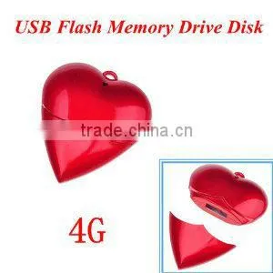 Red Heart Shape 4GB USB Flash Memory Drive Disk,flash Drive Usb HEART Shape thumbnail-1