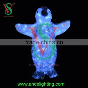 3D Animal Decorative Led Light Garden Lighting Lighted Outdoor Small Acrylic Penguin thumbnail-1