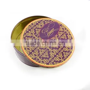 Guangdong Large Decorative Round Stacble Metal Tin Cans Box thumbnail-2