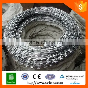 High Quantity Hot Dipped Galvanized Razor Barbed Wire thumbnail-1