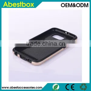 Brushed TPU+PC Combo Cover Cases With Card Slot for Samsung Galaxy S6 G9200,Mobile Phone Hard Case for S6 thumbnail-2