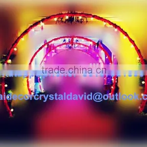 Custom Foldable Giant Wedding Arch With Light for Flower Wedding Decoration thumbnail-1