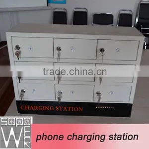 9 Compartment Steel Locker Charging Cart thumbnail-4