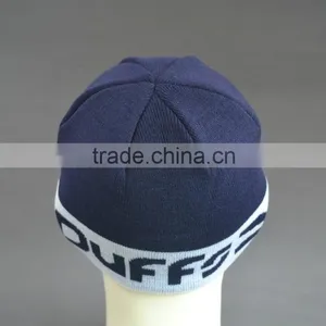 BSCI Audit 100% Acrylic Custom Winter Beanie Hat With Jacquard Logo thumbnail-4