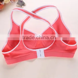 Hot Sale Seamless Wireless Bra, Young Ladies Underwear, Sexy Sport Bra Set For Students thumbnail-3