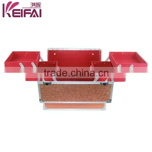 Good-Looking Custom Logo Red Pvc Small Cosmetic Lock Storage Box thumbnail-5