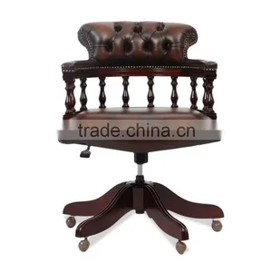 Chesterfield Commander Leather Office Chair thumbnail-1