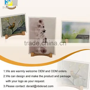 4x5 Dispaly Stand Product Acrylic Picture Frame Wood Frame thumbnail-2