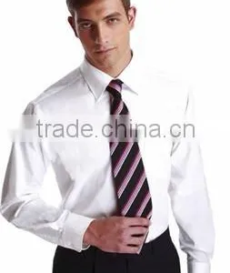 2016 Summer Soft Short Sleeves Polyester/cotton Button Brief Office Shirt for Mature Men Wholesale Logo Pringting thumbnail-3