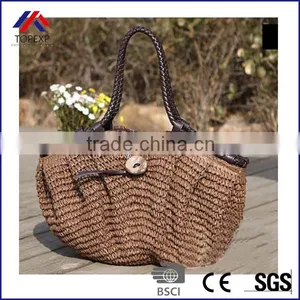High Quality Women Bag Summer Style Handbags Fashion 2016 Straw Bag Woven Beach Bag thumbnail-1