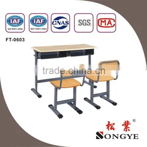 ADJUSTABLE SCHOOL DESK AND CHAIR,SCHOOL FURNITURE,SCHOOL TABLE thumbnail-1