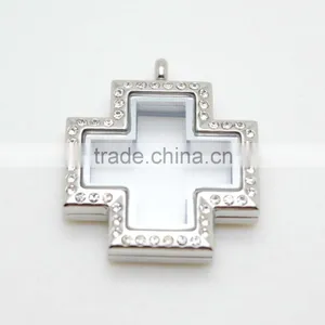 Best Selling Cross Floating Lockets for Sale thumbnail-5