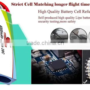 High Rate and Hifh Ppower Lithium Polymer Battery 20c11.1v 4500mah thumbnail-2