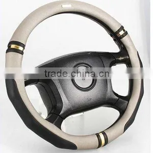 Universal Black and White Pvc Foaming Steering Wheel Cover thumbnail-1