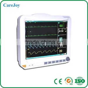 Medical Cheap Price 15 Inch Touch Screen Portable Multi-Parameter Patient Bed Monitor ECG, NIBP, SPO2, TEMP, RESP, PULSE thumbnail-1