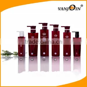 Red Octagonal Plastic Cosmetic Containers for Lotion Shampoo Hand Wash thumbnail-1